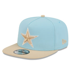 Dallas Cowboys New Era Two-Tone Color Pack A-Frame 9FIFTY Snapback Hat Light Blue/Brown