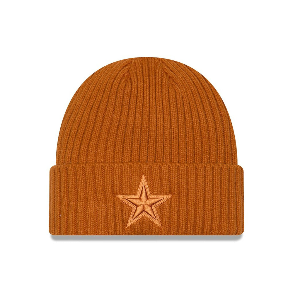Dallas Cowboys New Era Color Pack Cuffed Knit Hat Brown