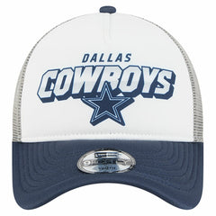 Dallas Cowboys New Era Youth Streak 9FORTY A-Frame Adjustable Hat White/Navy