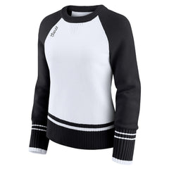 New Orleans Saints WEAR by Erin Andrews Women's Colorblock Raglan Sweater White/Black