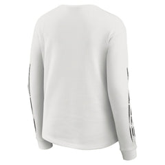 Cincinnati Bengals WEAR by Erin Andrews Women's Graphic Waffle Long-Sleeve T-Shirt White