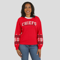 Kansas City Chiefs WEAR by Erin Andrews Women's Sport Long-Sleeve T-Shirt Red