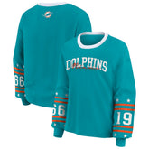 Miami Dolphins WEAR by Erin Andrews Women's Sport Long-Sleeve T-Shirt Aqua