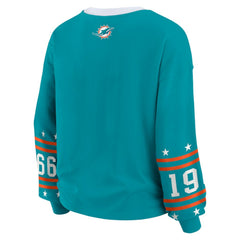 Miami Dolphins WEAR by Erin Andrews Women's Sport Long-Sleeve T-Shirt Aqua