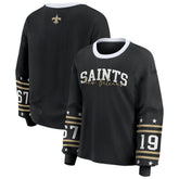 New Orleans Saints WEAR by Erin Andrews Women's Sport Long-Sleeve T-Shirt Black