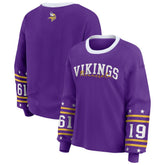 Minnesota Vikings WEAR by Erin Andrews Women's Plus Size Sport Long-Sleeve T-Shirt Purple