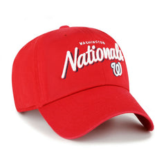Washington Nationals '47 Women's Ariana Clean Up Adjustable Hat - Red - 47 brand Lifestyle