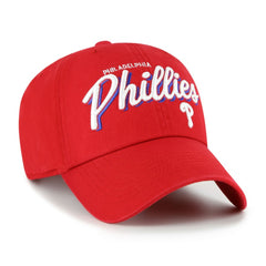 Philadelphia Phillies '47 Women's Ariana Clean Up Adjustable Hat - Red - 47 brand on Sale