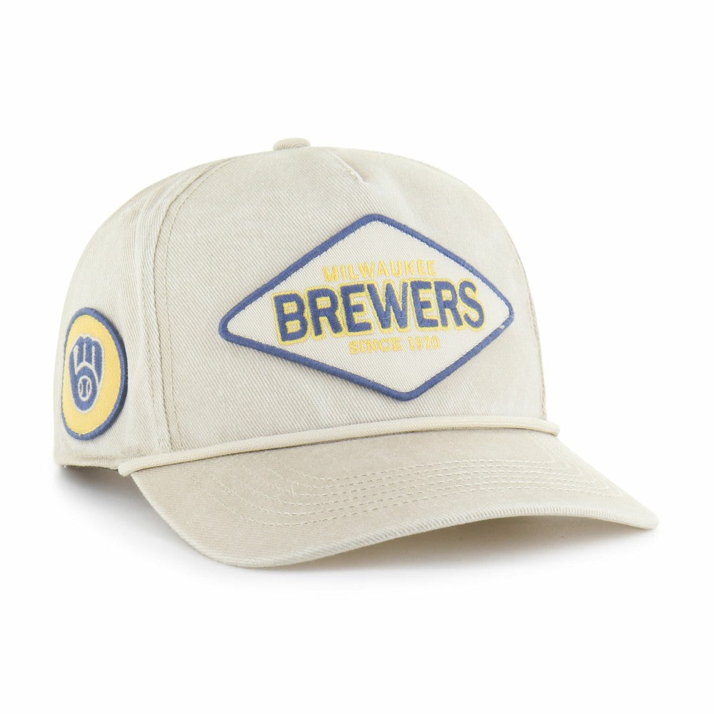 Milwaukee Brewers '47 Cairn Hitch Adjustable Hat - Khaki - 47 brand Online
