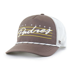 San Diego Padres '47 Brrr Downburst Mesh Hitch Adjustable Hat - Brown - 47 brand Lifestyle