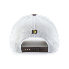 San Diego Padres '47 Brrr Downburst Mesh Hitch Adjustable Hat - Brown - 47 brand Lifestyle