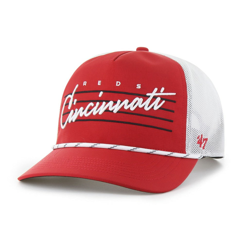 Cincinnati Reds '47 Brrr Downburst Mesh Hitch Adjustable Hat - Red - 47 brand Discount
