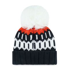 San Francisco Giants '47 Women's Felicity Cuffed Knit Hat with Pom - Black - 47 brand Lifestyle