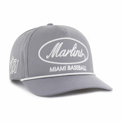 Miami Marlins '47 Foundational Hitch Adjustable Hat - Gray - 47 brand on Sale