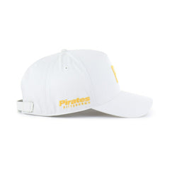 Pittsburgh Pirates '47 Foundational Pinch Offside Adjustable Hat - White - 47 brand Lifestyle