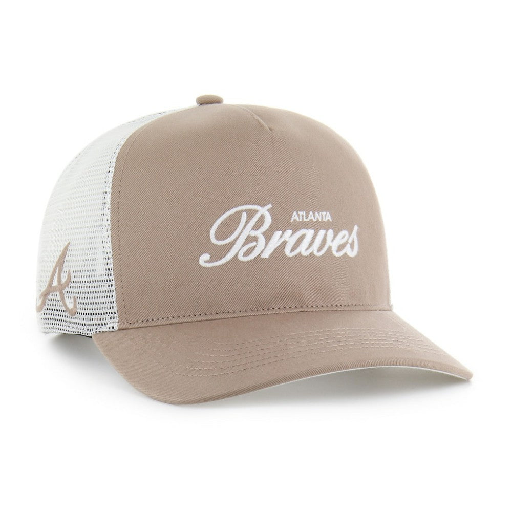 Atlanta Braves '47 Foundational Mesh Hitch Adjustable Hat - Brown - 47 brand Sale