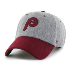 Philadelphia Phillies '47 Golden Age Wool Clean Up Adjustable Hat - Gray - 47 brand Lifestyle