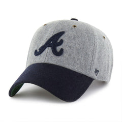 Atlanta Braves '47 Golden Age Wool Clean Up Adjustable Hat - Gray - 47 brand Online