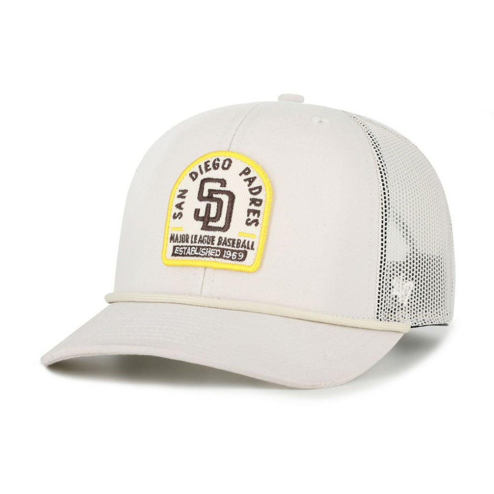 San Diego Padres '47 Gravestone Adjustable Trucker Hat - Cream - 47 brand Online