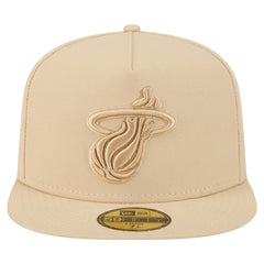 Miami Heat Color Pack A-Frame 59FIFTY Fitted Hat Khaki | New Era discount