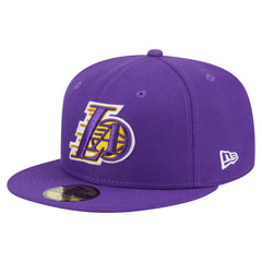 Los Angeles Lakers Deceptor 59FIFTY Fitted Hat Purple | New Era Near Me