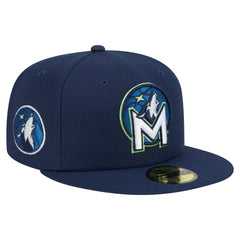 Minnesota Timberwolves Deceptor 59FIFTY Fitted Hat Navy | New Era Near Me