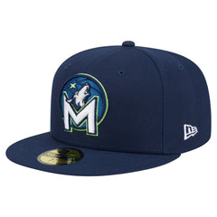Minnesota Timberwolves Deceptor 59FIFTY Fitted Hat Navy | New Era Near Me