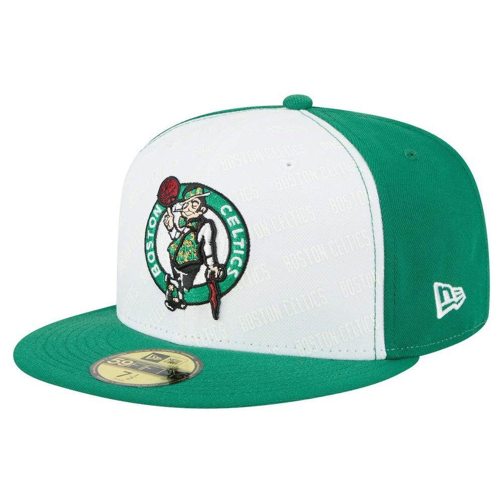 Boston Celtics Repeat 59Fifty Fitted Hat White/Kelly Green | New Era US