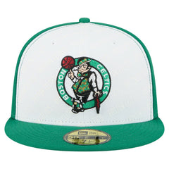 Boston Celtics Repeat 59Fifty Fitted Hat White/Kelly Green | New Era US