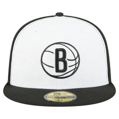 Brooklyn Nets Repeat 59Fifty Fitted Hat White/Black | New Era for sale