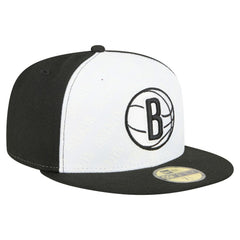 Brooklyn Nets Repeat 59Fifty Fitted Hat White/Black | New Era for sale