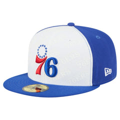 Philadelphia 76ers Repeat 59Fifty Fitted Hat White/Royal | New Era discount