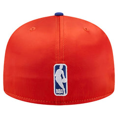 New York Knicks Satin Two-Tone 59FIFTY Fitted Hat Orange/Blue | New Era