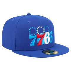 Philadelphia 76ers Tri-Hit 59Fifty Fitted Hat Royal | New Era for sale