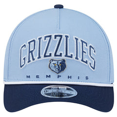 Memphis Grizzlies Bold Arch COOLERA 9FORTY A-Frame M-Crown Adjustable Hat Light Blue | New Era for sale