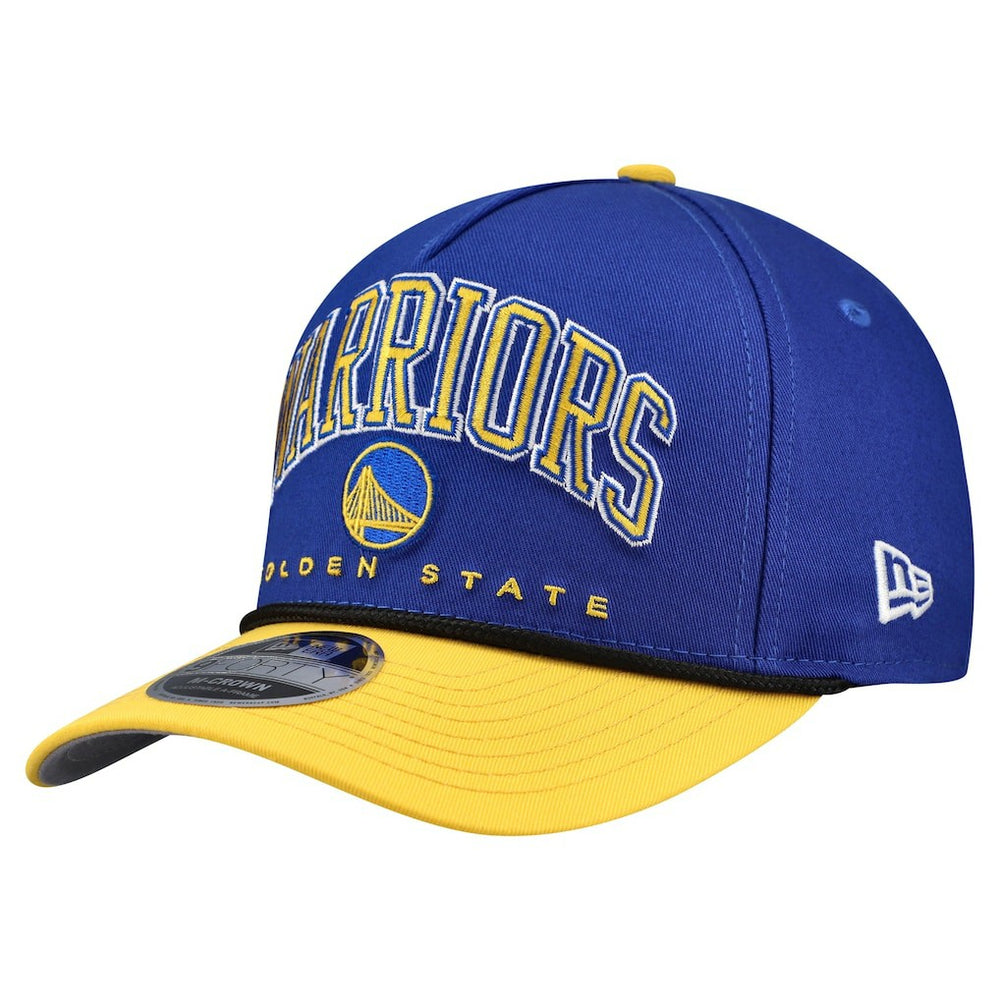 Golden State Warriors Bold Arch COOLERA 9FORTY A-Frame M-Crown Adjustable Hat for sale Royal | New Era US