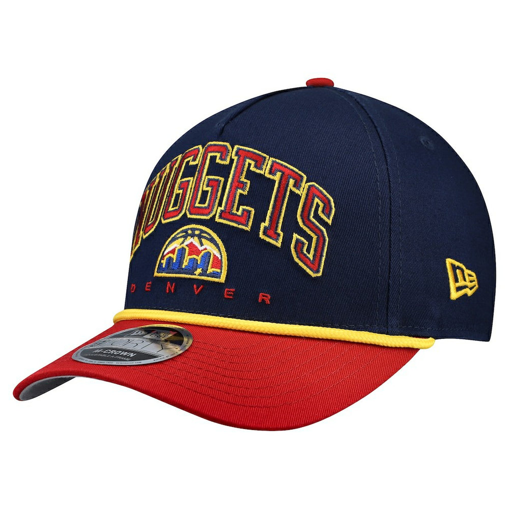 Denver Nuggets Bold Arch COOLERA 9FORTY A-Frame M-Crown Adjustable Hat for sale Navy | New Era discount