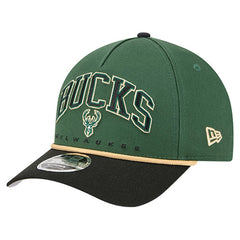 Milwaukee Bucks Bold Arch COOLERA 9FORTY A-Frame M-Crown Adjustable Hat Hunter Green | New Era Near Me