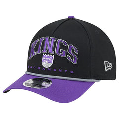 Sacramento Kings Bold Arch COOLERA 9FORTY A-Frame M-Crown Adjustable Hat Black | New Era for sale