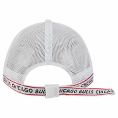 Chicago Bulls Featherweight Team Tape 9FORTY M-Crown A-Frame Adjustable Hat White | New Era US