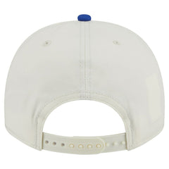Golden State Warriors Chainstitch 9FIFTY A-Frame Snapback Hat for sale Cream/Royal | New Era Near Me