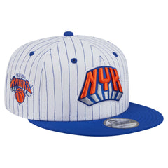 New York Knicks Deceptor Pinstripe 9FIFTY Snapback Hat White | New Era Lifestyle