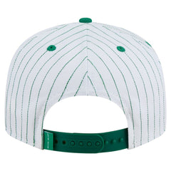 Boston Celtics Deceptor Pinstripe 9FIFTY Snapback Hat White | New Era