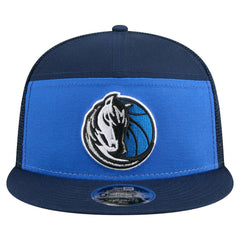 Dallas Mavericks Outdoor Split Panel 9FIFTY Snapback Hat for sale Blue/Navy | New Era US