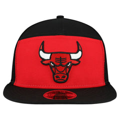 Chicago Bulls Outdoor Split Panel 9FIFTY Snapback Hat Red/Black | New Era for sale