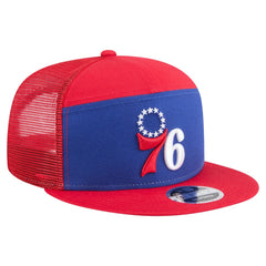 Philadelphia 76ers Outdoor Split Panel 9FIFTY Snapback Hat Royal/Red | New Era for sale