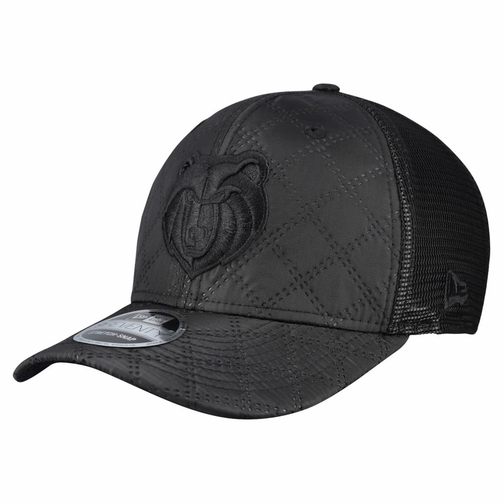Memphis Grizzlies Quilted 9SEVENTY Trucker Adjustable Hat Black | New Era discount