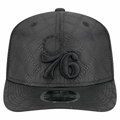 Philadelphia 76ers Quilted 9SEVENTY Trucker Adjustable Hat Black | New Era outlet