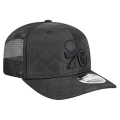 Philadelphia 76ers Quilted 9SEVENTY Trucker Adjustable Hat Black | New Era outlet