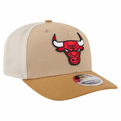 Chicago Bulls Two-Tone 9SEVENTY Adjustable Trucker Hat Tan/Light Brown | New Era online